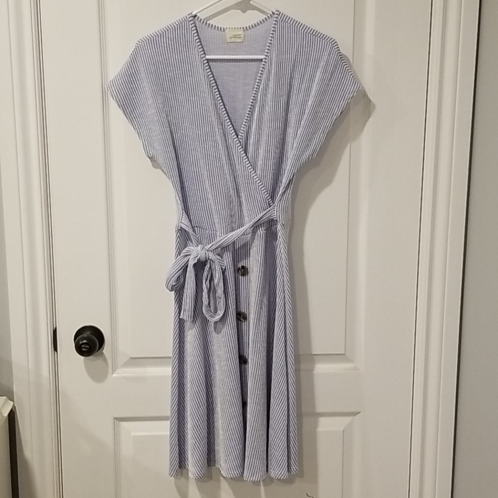 Pinstriped dress